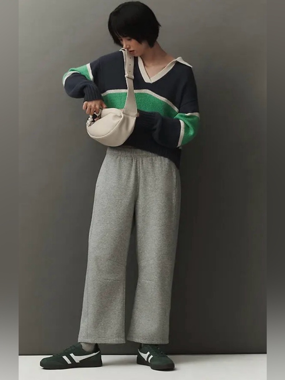 Daily Practice/Anthropologie Barrel Pants in Light Grey Size S. NWT